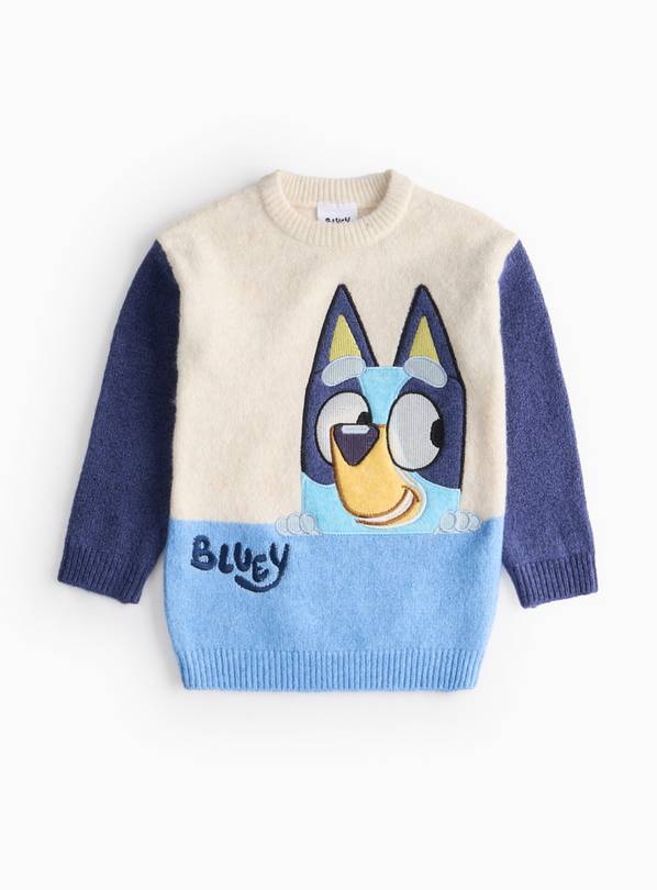 Bluey Colour Block Knitted Jumper 1-2 years